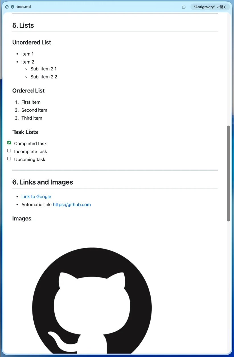 MD QuickView rendering Markdown in a GitHub-style preview